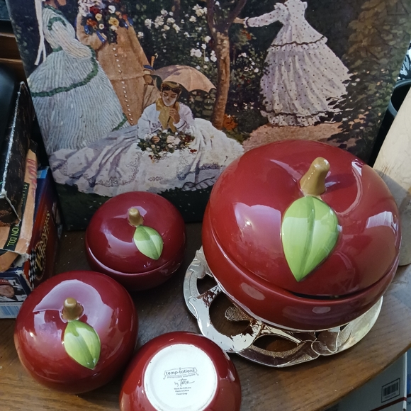 🍎RARE VINTAGE Apple  Fresh Temp-tations  Ovenware Serving Ware🍎Gift it. 🎁 - Picture 12 of 16